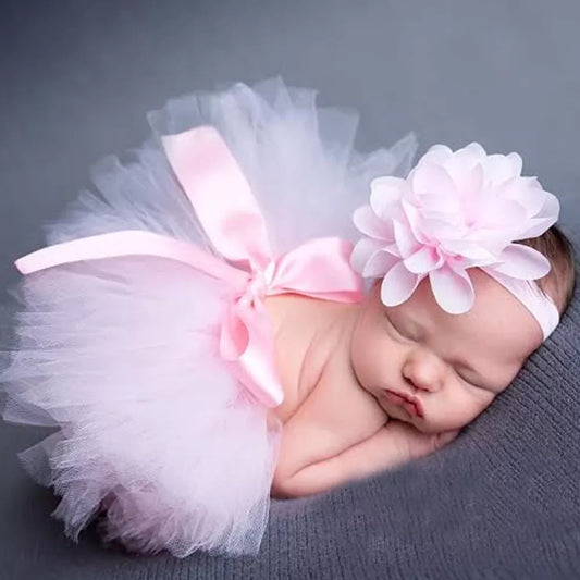 Newborn Tutu and Vintage Headband