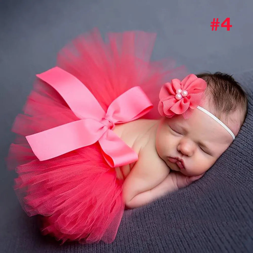 Newborn Tutu and Vintage Headband