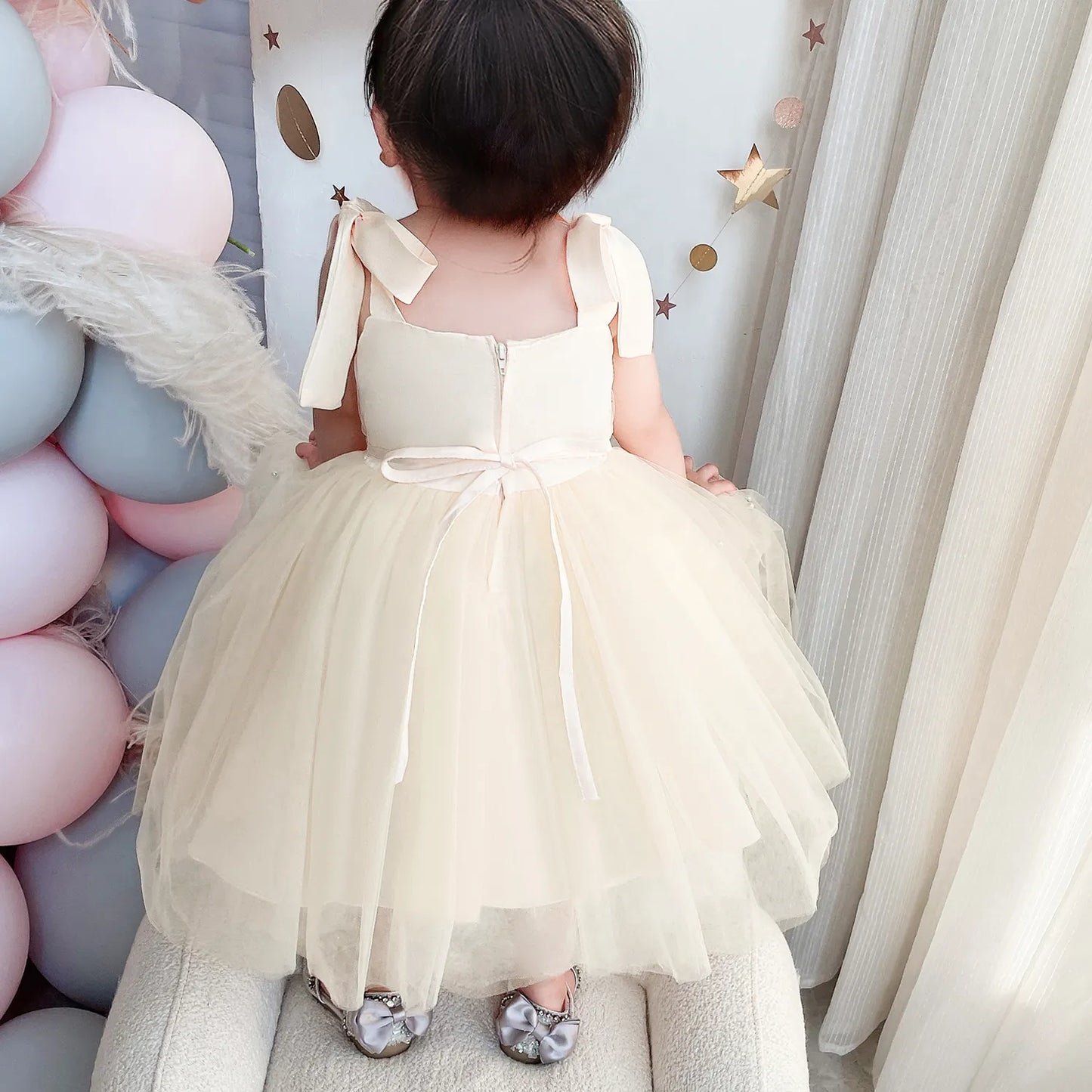 Fluffy Dress Flower Gown