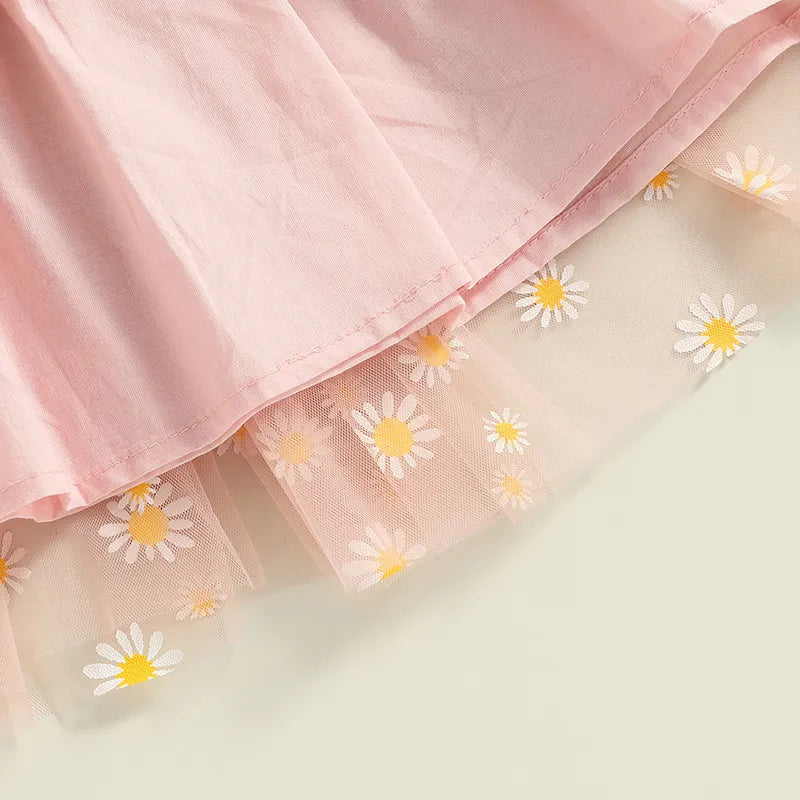 Sleeveless Daisy Floral